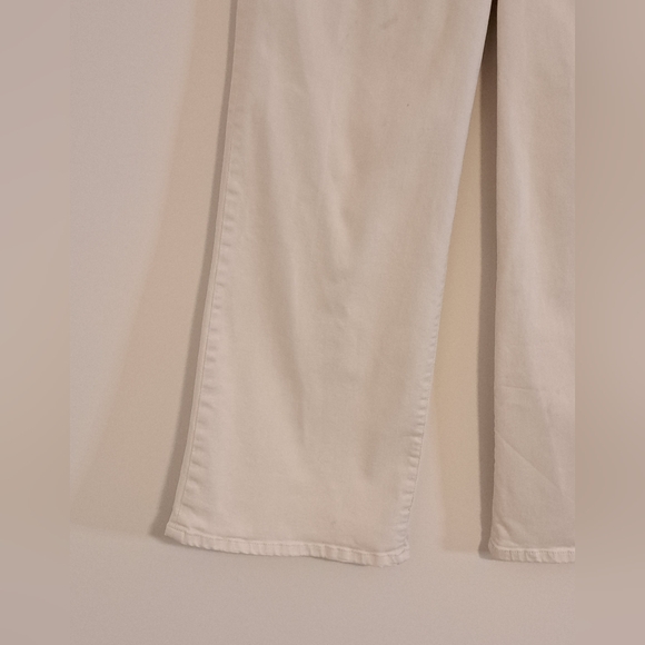 Kut from the Kloth White Slightly Cropped Wide Leg Jeans Misses Size 10 - Picture 5 of 10